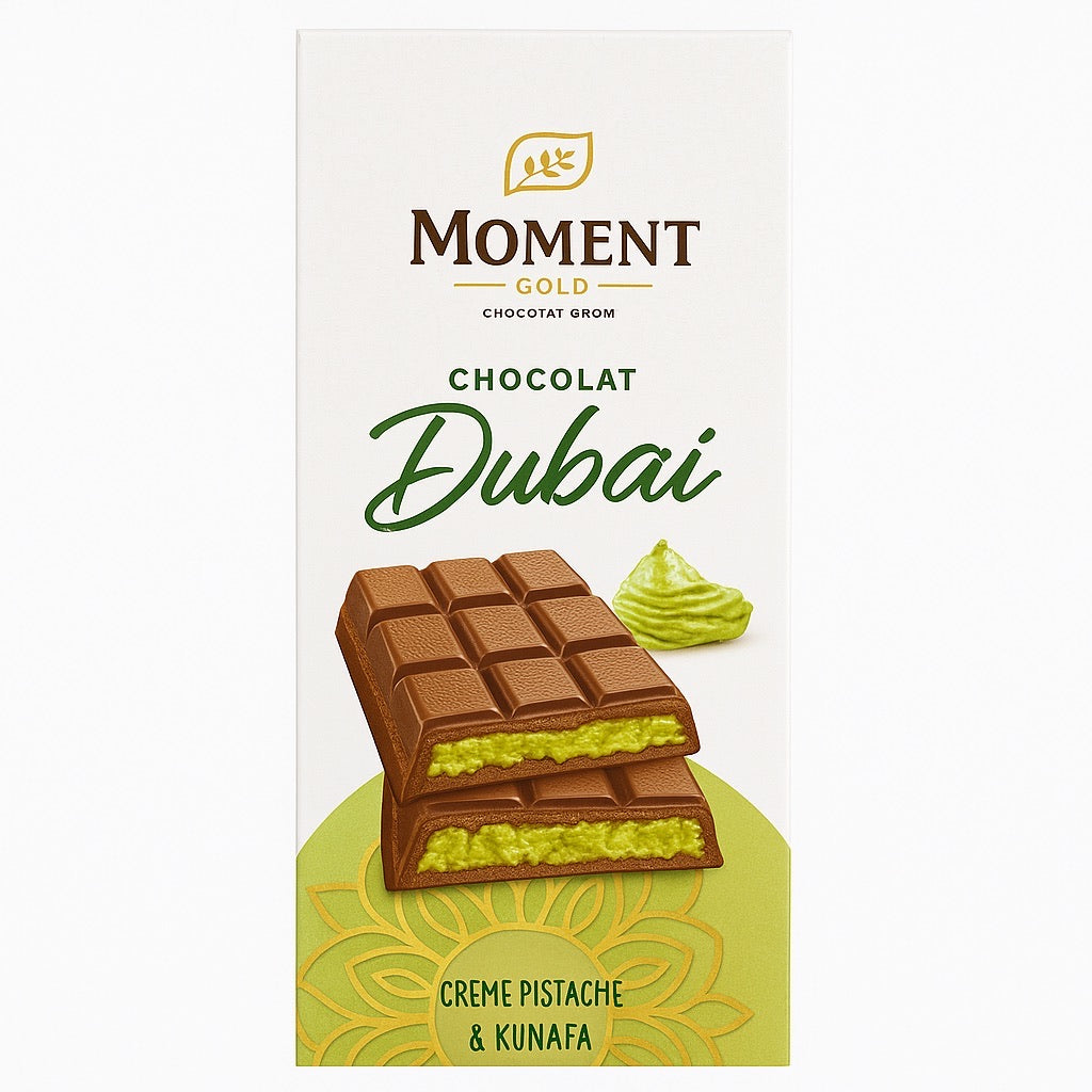 Tablette Moment Pistache & Kunafa 150 g – Chocolat au lait fourré Palmary