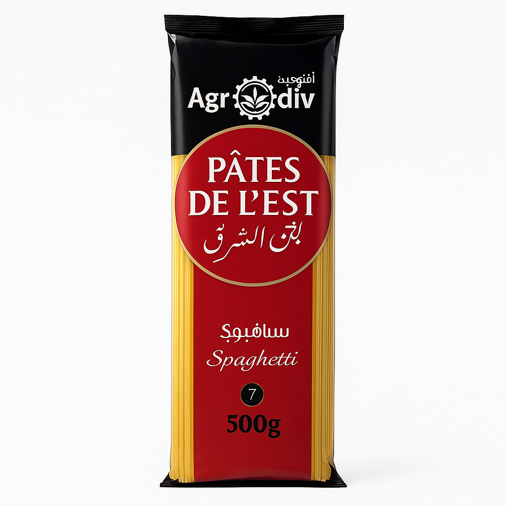 Spaghetti n°7 Pâtes de l'Est Agrôdiv 500 g – Spaghetti en Semoule de Blé Dur
