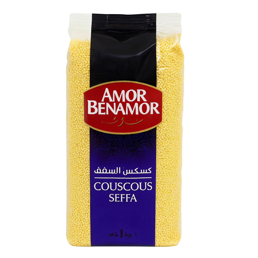 Couscous Fin Seffa Pâtes de l'Est 1 kg – Semoule Fine pour Seffa et Cuisine Traditionnelle