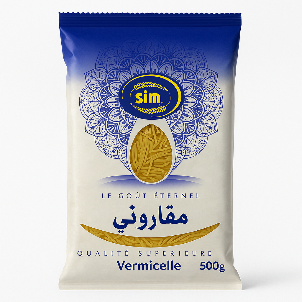 Vermicelle SIM 500 g – Vermicelle de Blé Dur pour Chorba, Seffa & Cuisine Orientale