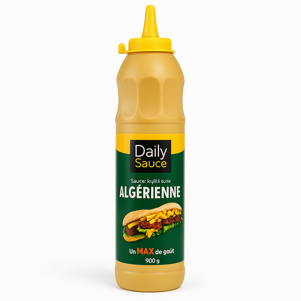 Daily Sauce Algérienne 900 g – Sauce Crémeuse pour Tacos, Sandwichs & Grillades