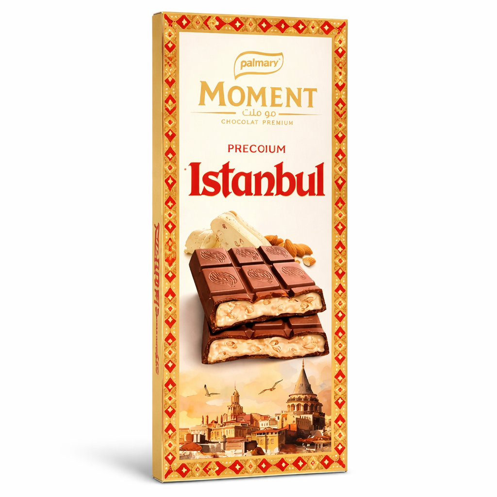 Palmary Moment Istanbul 150 g – Chocolat au Lait, Halva & Amandes