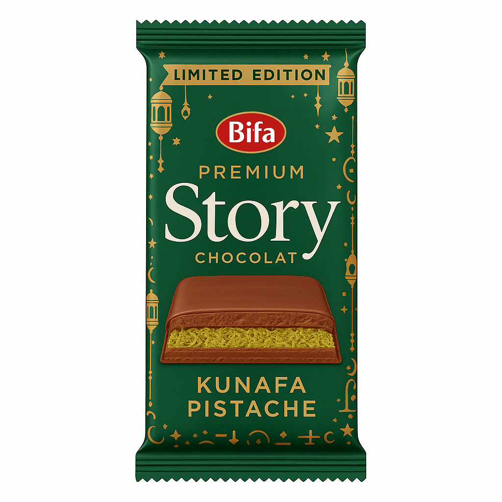 Tablette Chocolat STORY Kunafa Pistache 210 g Édition Limitée