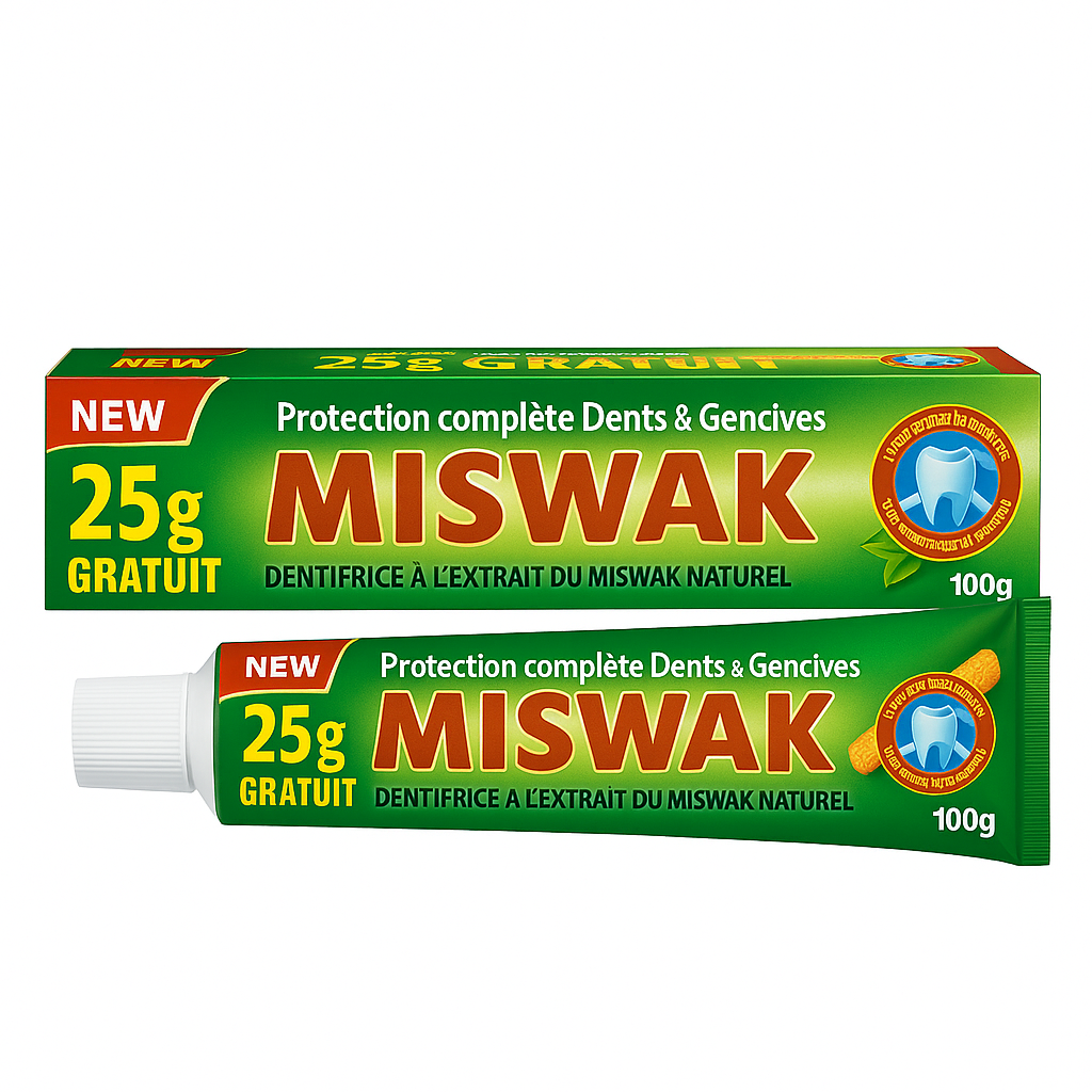 Dentifrice Vivacos Miswak 100 g – Protection Complète & Fraîcheur
