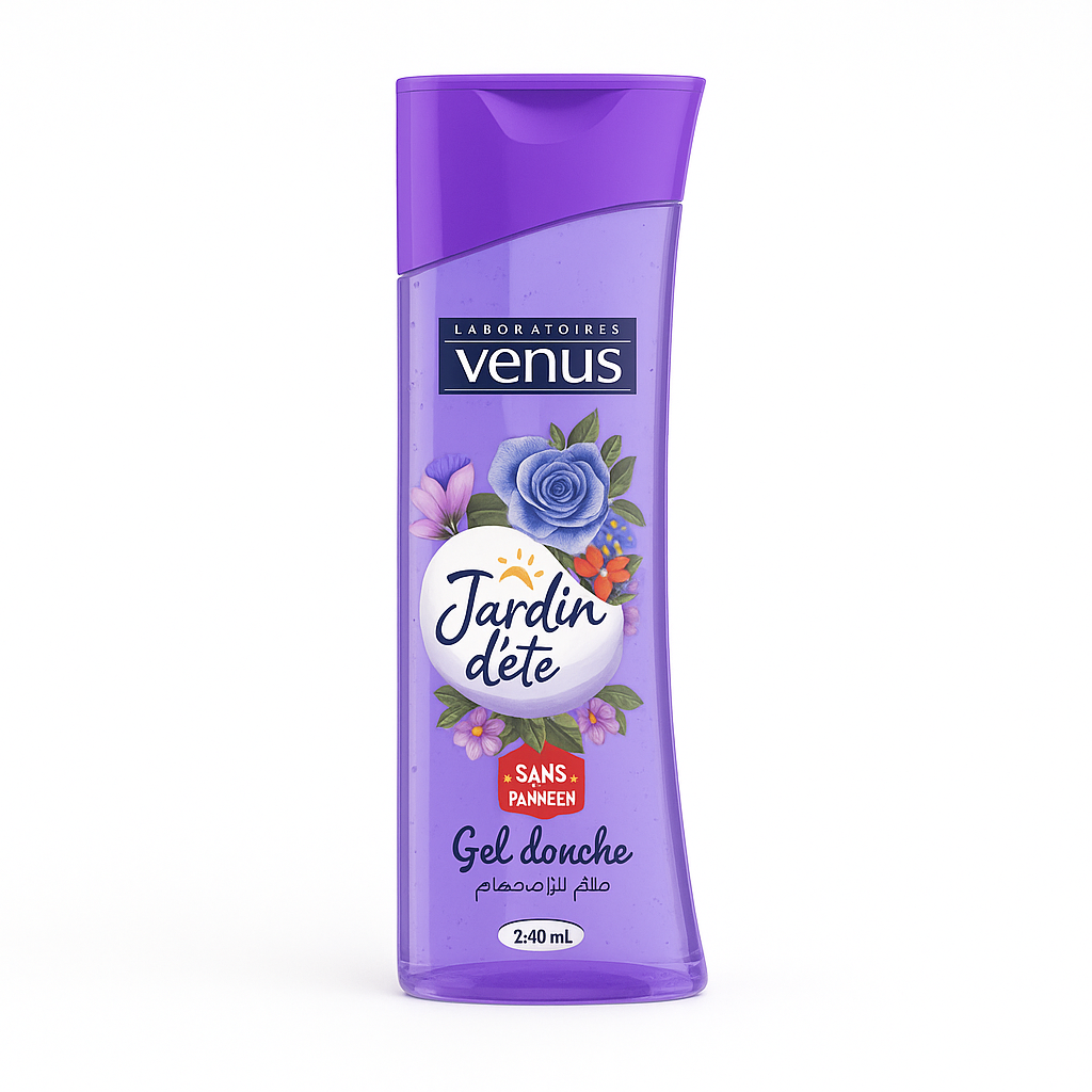 Gel Douche Vénus Jardin d'Été 240 ml – Soin Hydratant