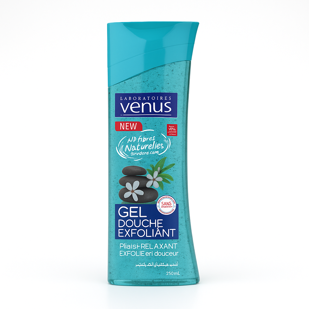 Gel Douche Exfoliant Vénus Plaisir Relaxant 240 ml – Gommage Relaxant