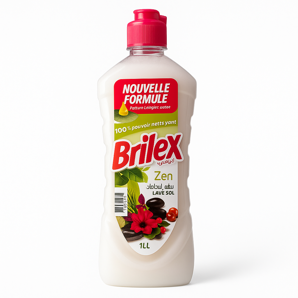 BRILEX Zen 1 L – Nettoyant Sol Antibactérien Parfum Floral