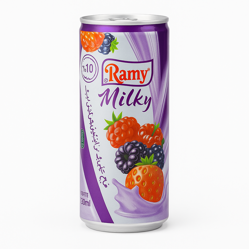 Ramy Milky Fruits Rouges – Boisson lactée (24 cl & 30 cl)