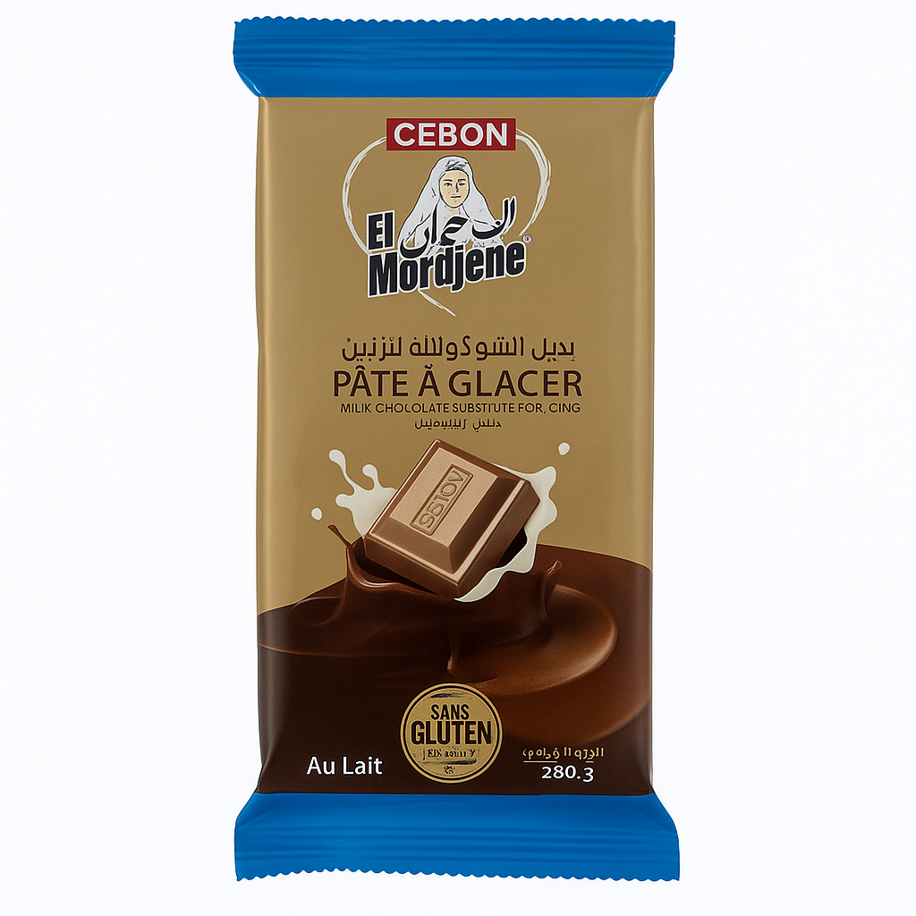 Pâte à Glacer au Lait El Mordjene CEBON 250 g – Chocolat de couverture pour pâtisserie