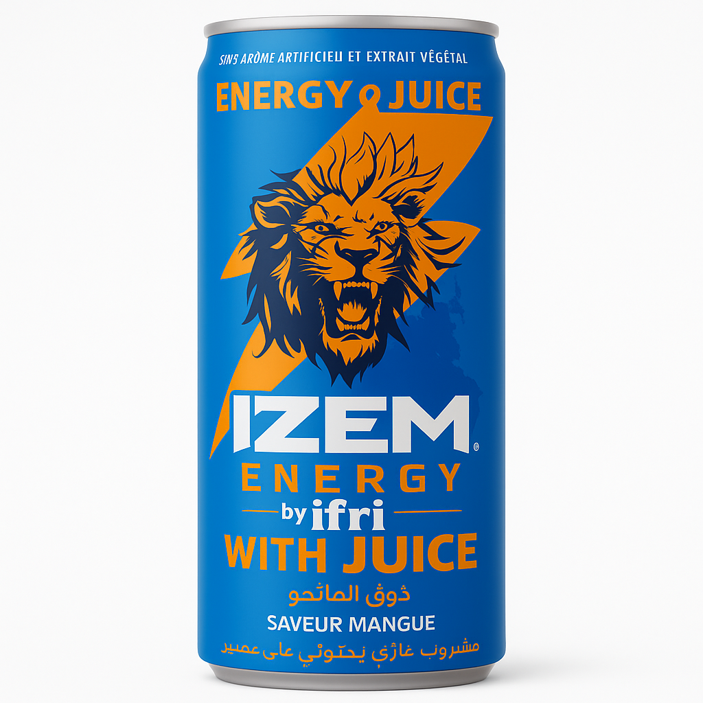 Izem Energy with Juice Mangue 25cl