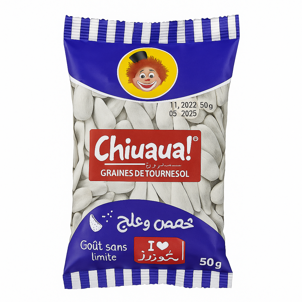 Graines de Tournesol Chihuahua Salées Goût Original 50 g