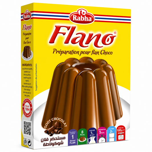 Préparation pour Flan Rabha Chocolat 100 g – Dessert Saveur Chocolat