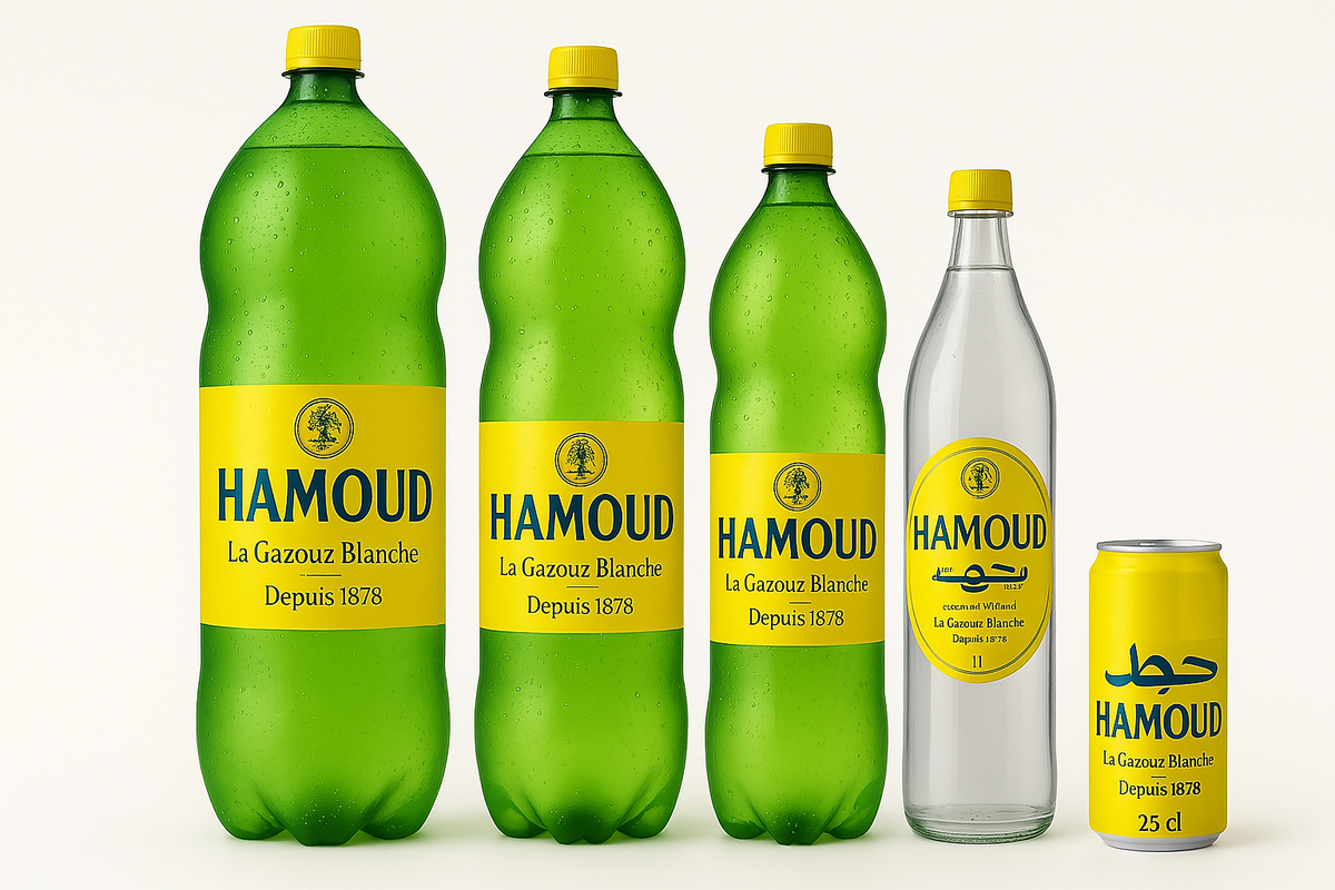 Hamoud Boualem Citron – Boisson gazeuse algérienne (25 cl, 33 cl, 1 L, 1,5 L & 2 L)