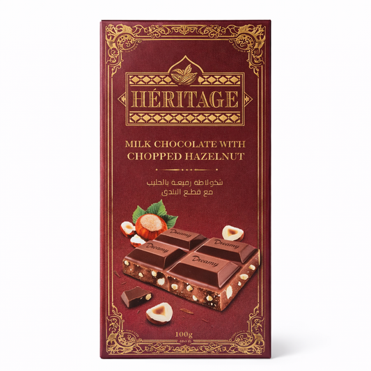 Tablette Heritage Chocolat au Lait & Noisettes Concassées 100 g