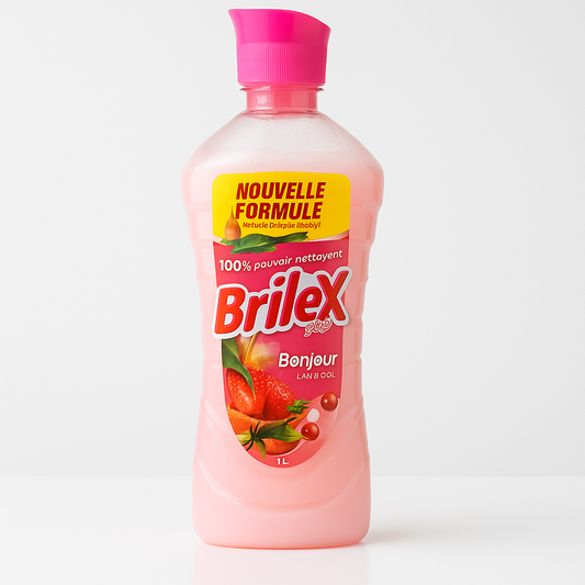 BRILEX Bonjour Lave-Sol 1 L – Nettoyant Sol Parfum Floral Longue Durée