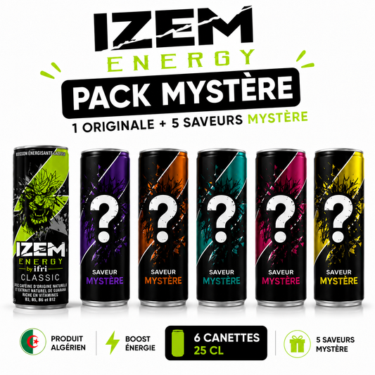 Coffret Découverte IZEM Energy – Boisson Énergisante Algérienne