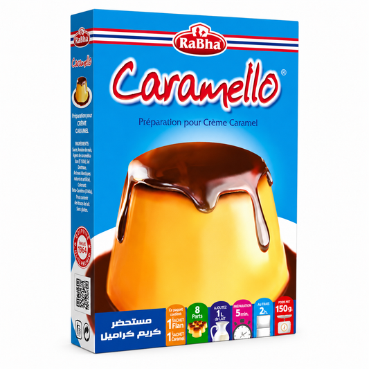Préparation pour Flan Rabha Caramello 150 g – Dessert Saveur Crème Caramel