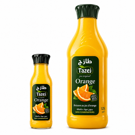 Tazej Orange – Jus d'Orange (33 cl & 1,25 L)