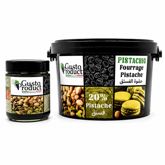 Crème de Pistache 20 % GUSTO PRODUCT 320 g & 2 kg pour Pâtisserie