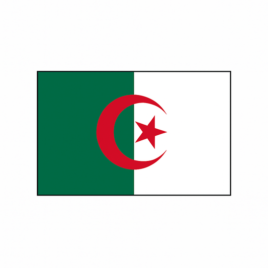 Grand Drapeau Algérie 150 × 90 cm – Décoration & Supporter