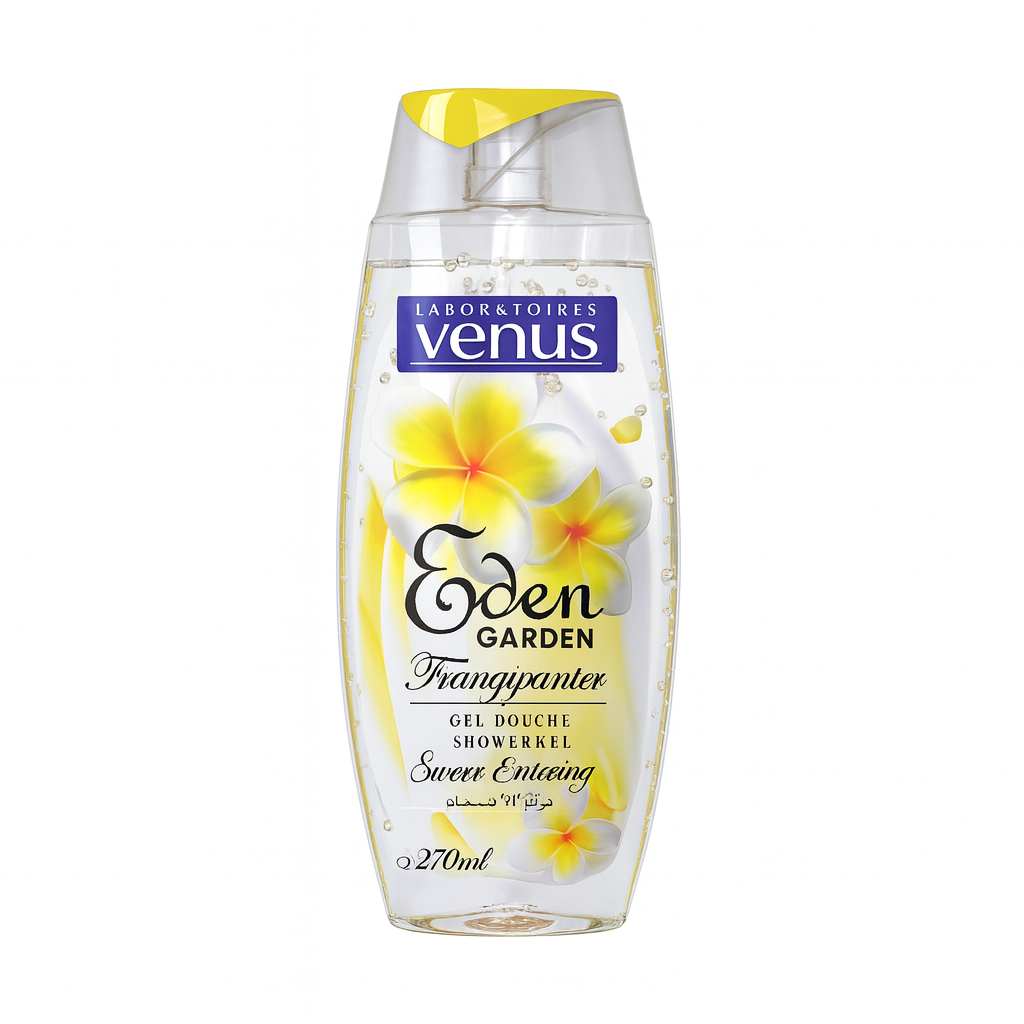 Gel Douche Vénus Frangipanier 270 ml – Parfum Plumeria Eden Garden