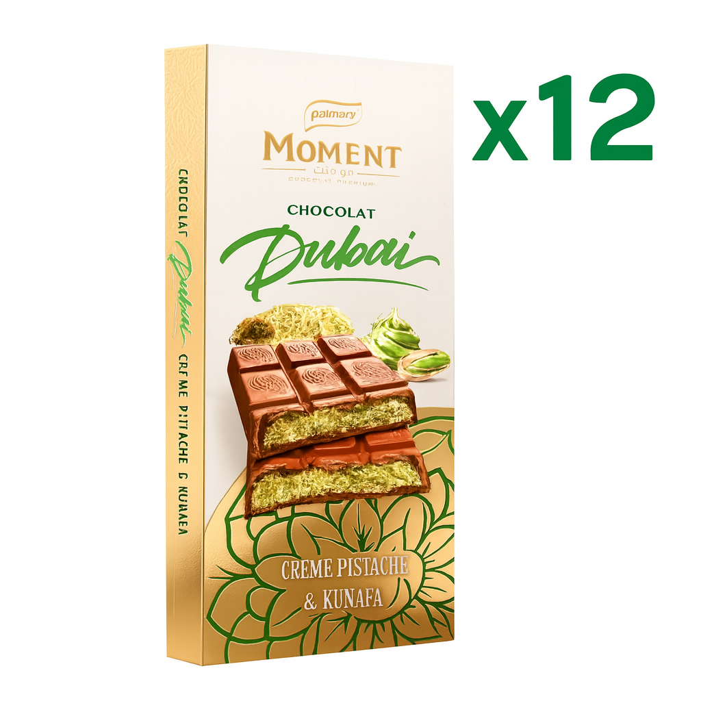 Carton 12 Chocolats Moment Dubai Pistache Kunafa