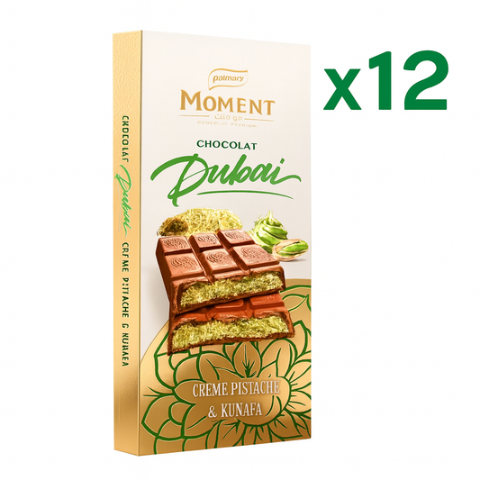 Carton 12 Chocolats Moment Dubai Pistache Kunafa