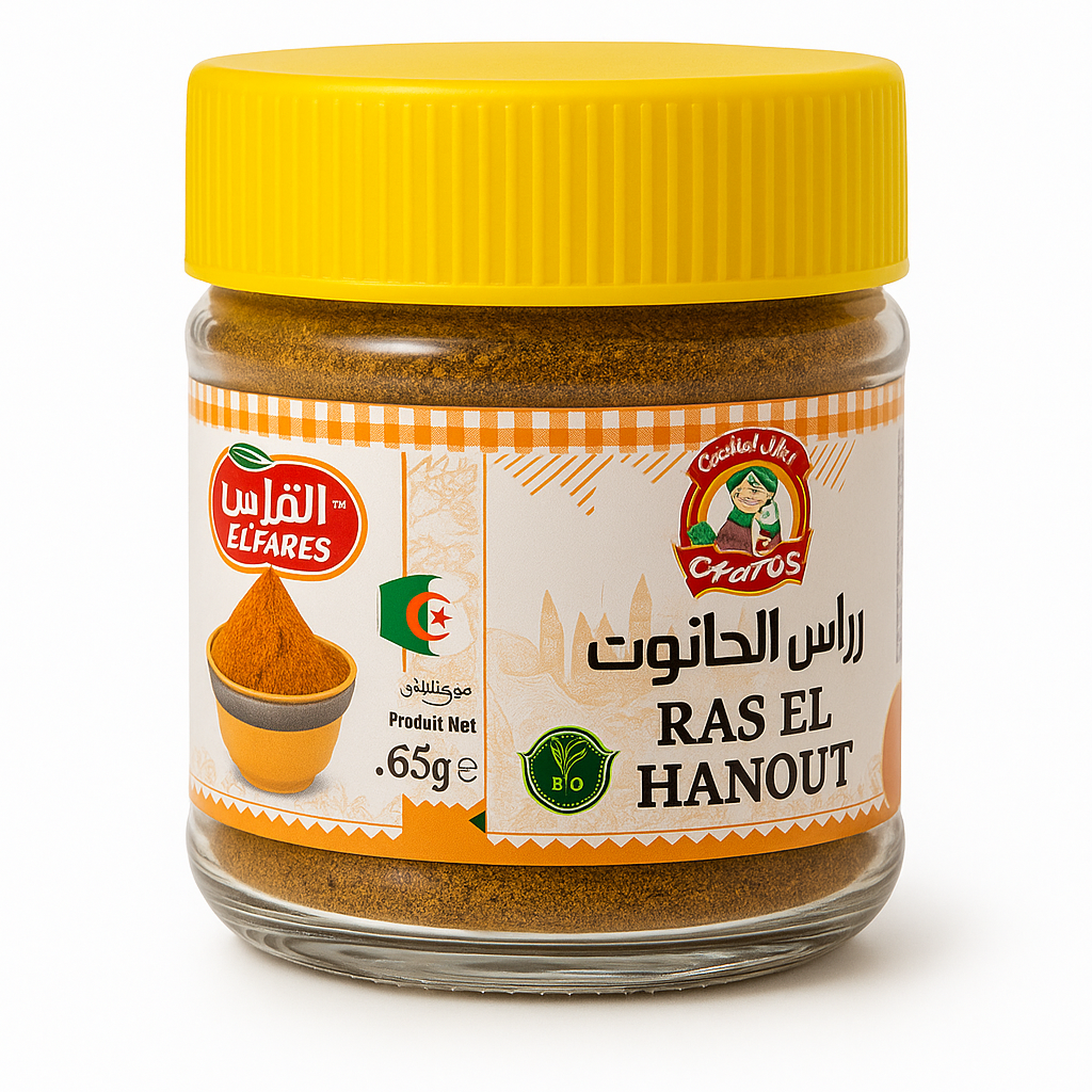 Ras El Hanout Bio EL FARES 65 g – Mélange d’Épices d’Algérie