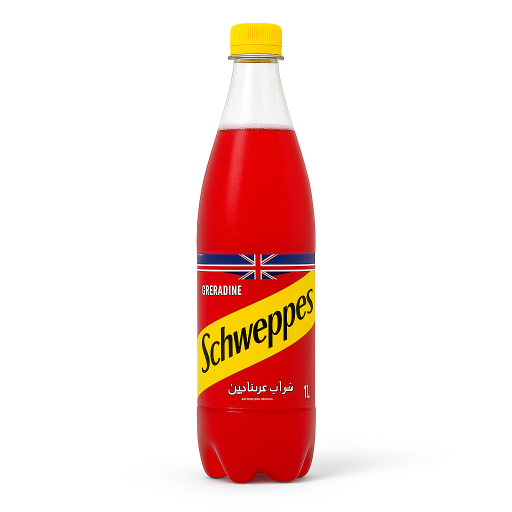 Schweppes Grenadine – Boisson gazeuse à la grenadine (25 cl & 1 L)