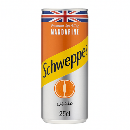 Schweppes Mandarine – Boisson gazeuse à la mandarine (25 cl & 90 cl)