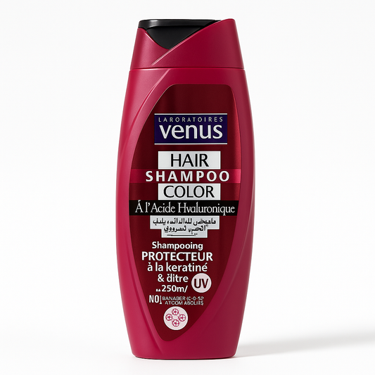 Shampoing Vénus Cheveux Colorés Color Protect Kératine, Acide Hyaluronique & Filtre UV 250 ml