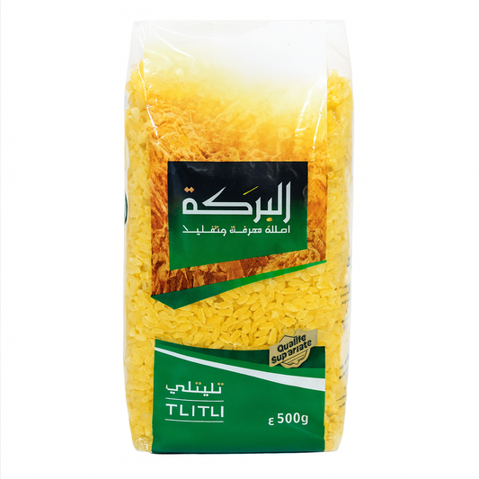 Tlitli El Baraka 500 g – Langues d'Oiseaux Algériennes en Semoule de Blé Dur