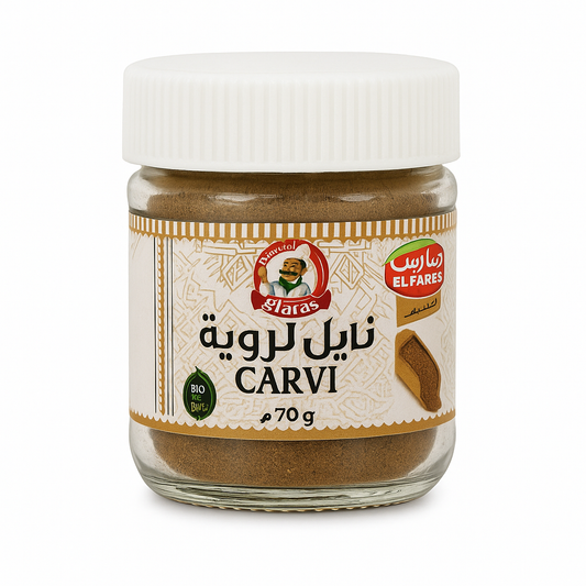 Carvi Bio El Fares 70 g – Épice Bio pour Cuisine Orientale & Méditerranéenne