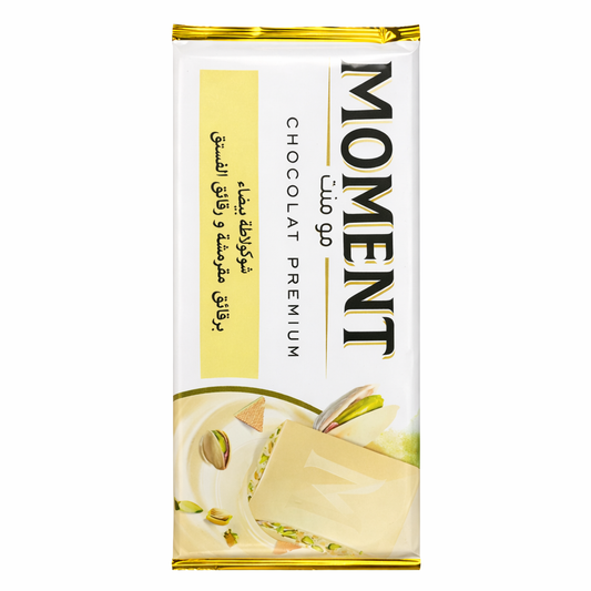 Palmary Moment Pistache 100 g – Chocolat Blanc Fourré à la Pistache