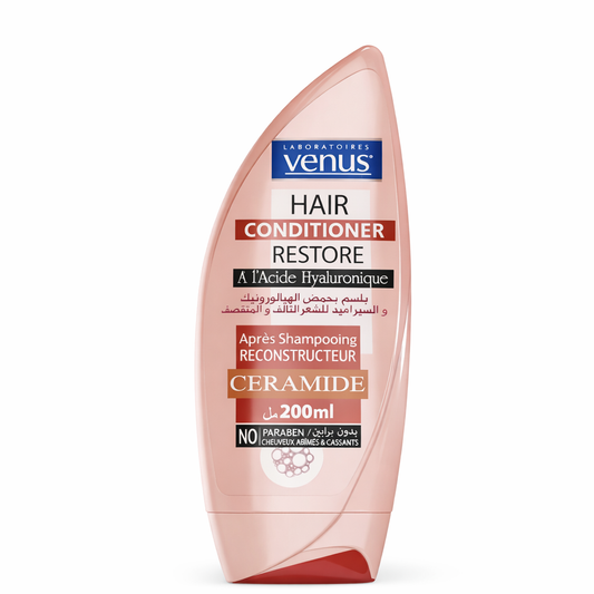 Après-Shampooing Vénus Restore Céramides & Acide Hyaluronique Cheveux Abîmés 200 ml
