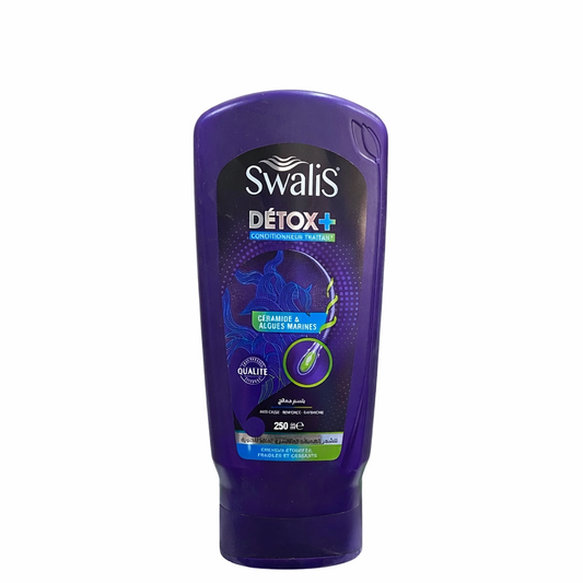 Après-Shampooing Swalis Détox+ Céramides & Algues Marines Cheveux Fragiles 250 ml