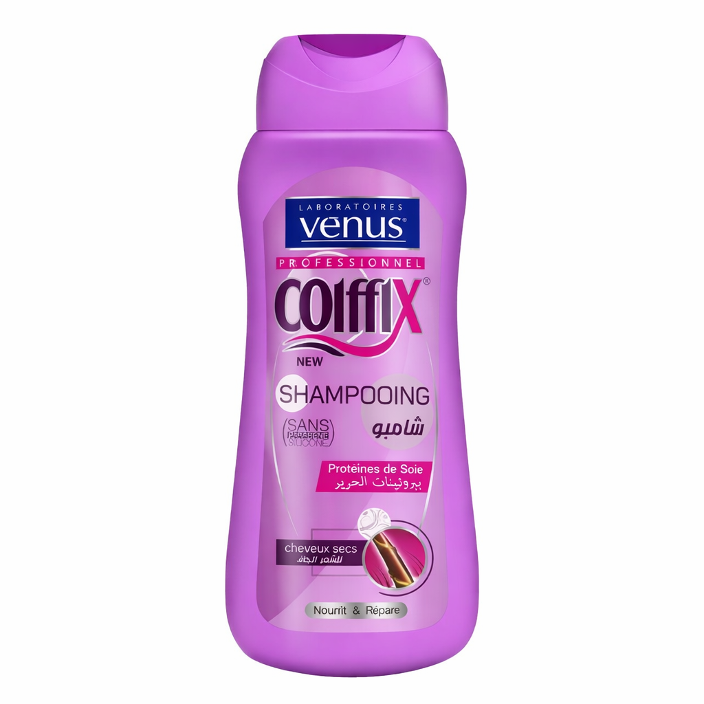 Shampoing Venus Coiffix Protéines de Soie Cheveux Secs Abîmés 300 ml
