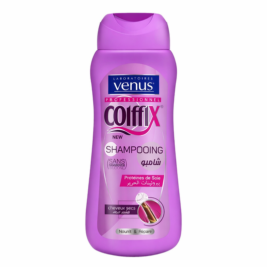 Shampoing Venus Coiffix Protéines de Soie Cheveux Secs Abîmés 300 ml