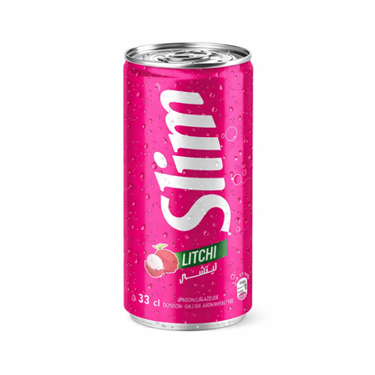 Slim Litchi – Boisson gazeuse au litchi (33 cl & 1 L)