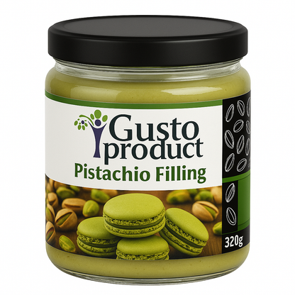 Crème de Pistache 20 % GUSTO PRODUCT 320 g & 2 kg pour Pâtisserie