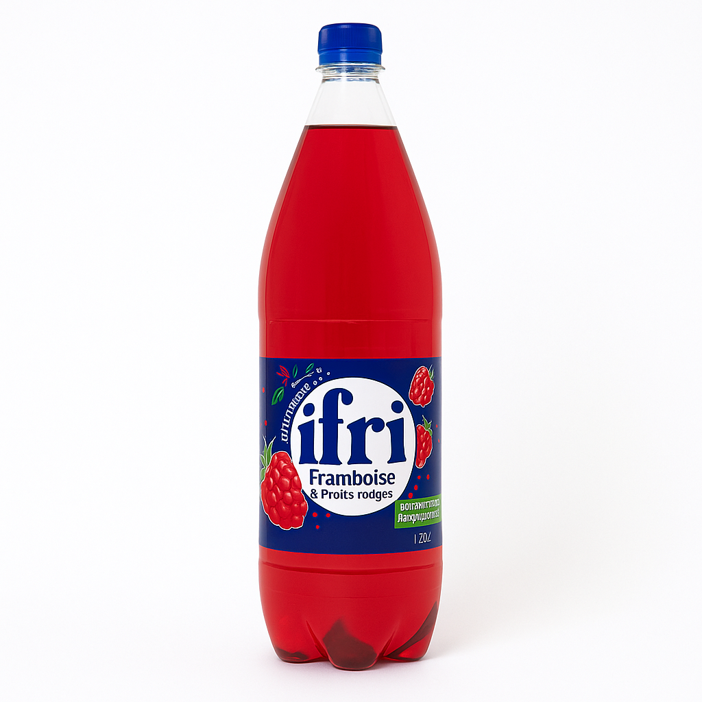 Ifri Framboise & Fruits Rouges 1,25 L – Boisson gazeuse algérienne