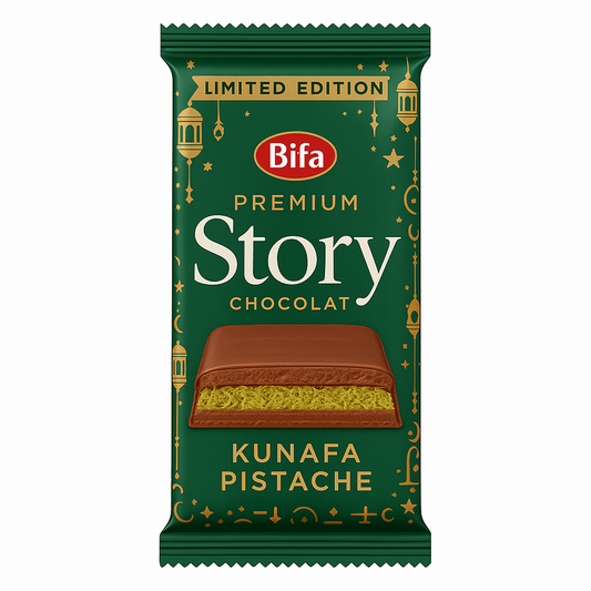 Tablette Chocolat STORY Kunafa Pistache 210 g Édition Limitée