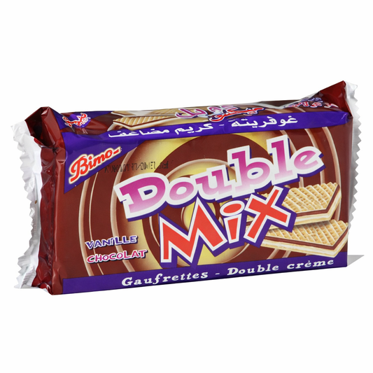 Gaufrettes Bimo Double Mix Vanille & Chocolat – Biscuit croustillant à double crème