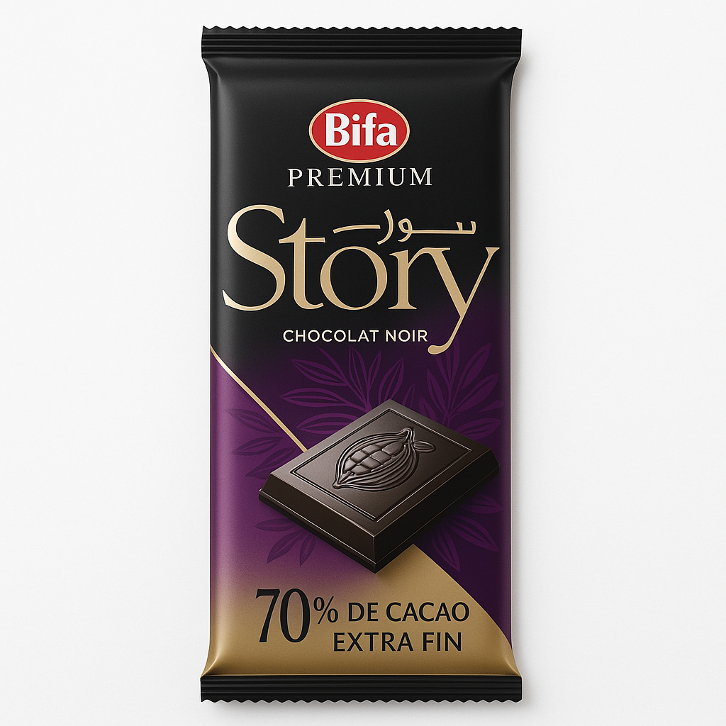 STORY by BIFA Chocolat Noir Extra Fin 70 % Cacao 100 g