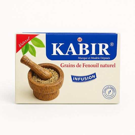 Infusion Kabir Fenouil Naturel – 12 sachets (72 g)