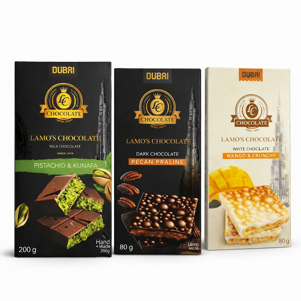 Lamo's Chocolate – Tablettes Gourmandes (80 g & 200 g)