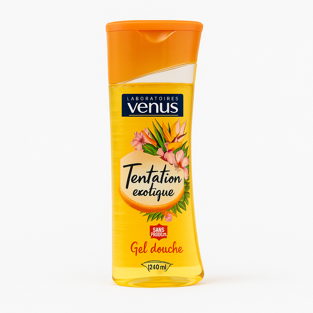 Gel Douche Vénus Tentation Exotique 240 ml – Fraîcheur Tropicale