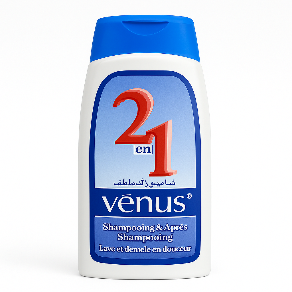 Shampoing Vénus 2 en 1 250 ml – Shampoing & Après-Shampoing