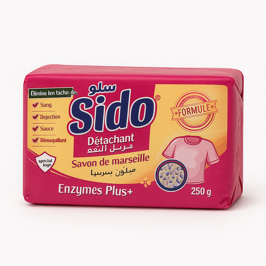 SIDO Savon de Marseille Détachant Enzymes Plus 250 g