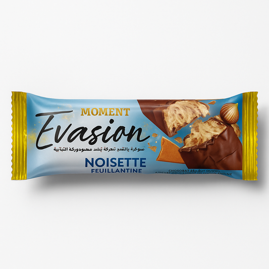 Barre Chocolatée MOMENT Évasion Noisette Feuillantine 37 g